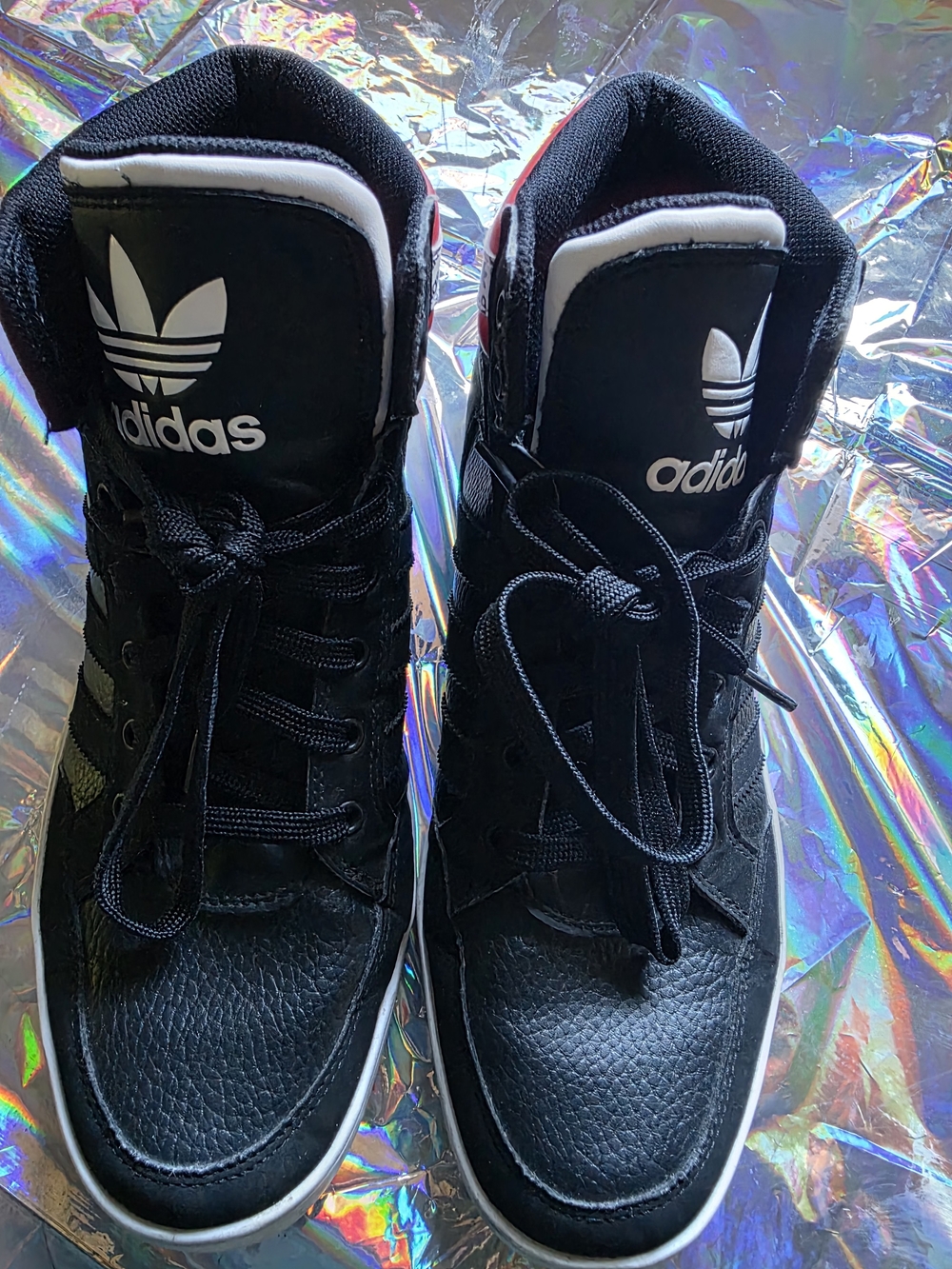 Adidas Men’s Black High-Top Sneakers